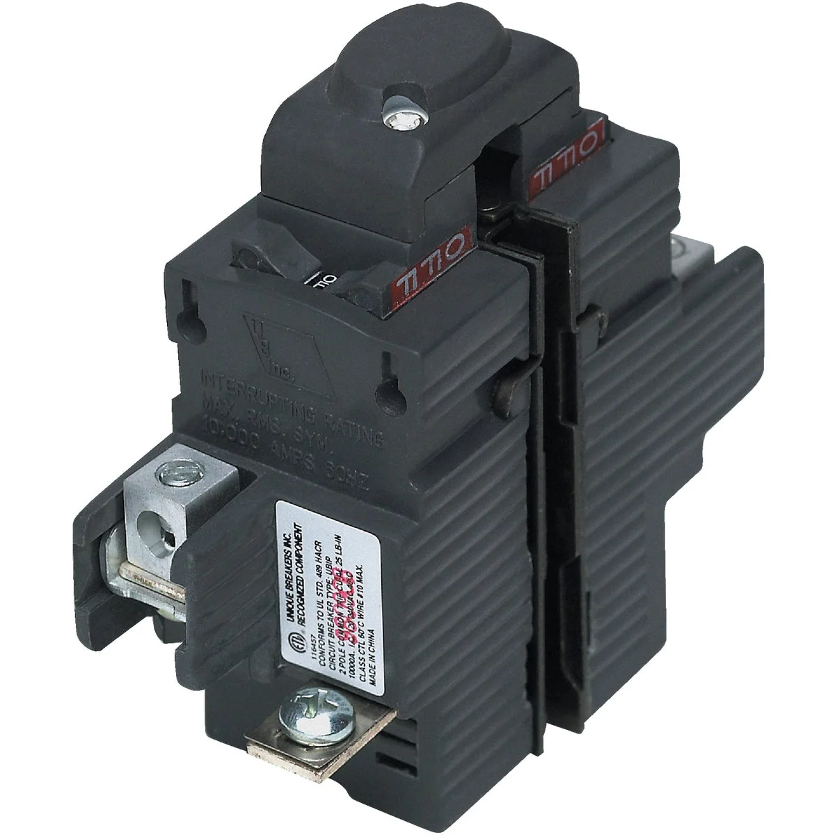 Refined Connecticut Electric 40A Double-Pole Standard Trip Packaged Circuit Breaker For Pushmatic Comfortable