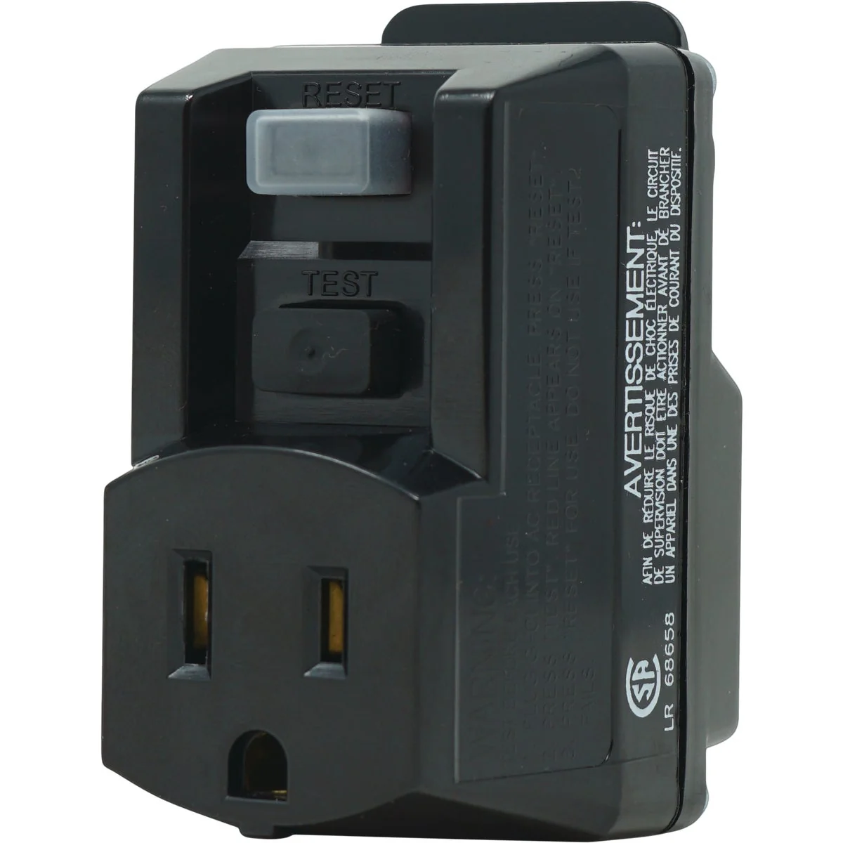 Durable Yellow Jacket 15A 120V GFCI Portable Plug-In Adapter Quality