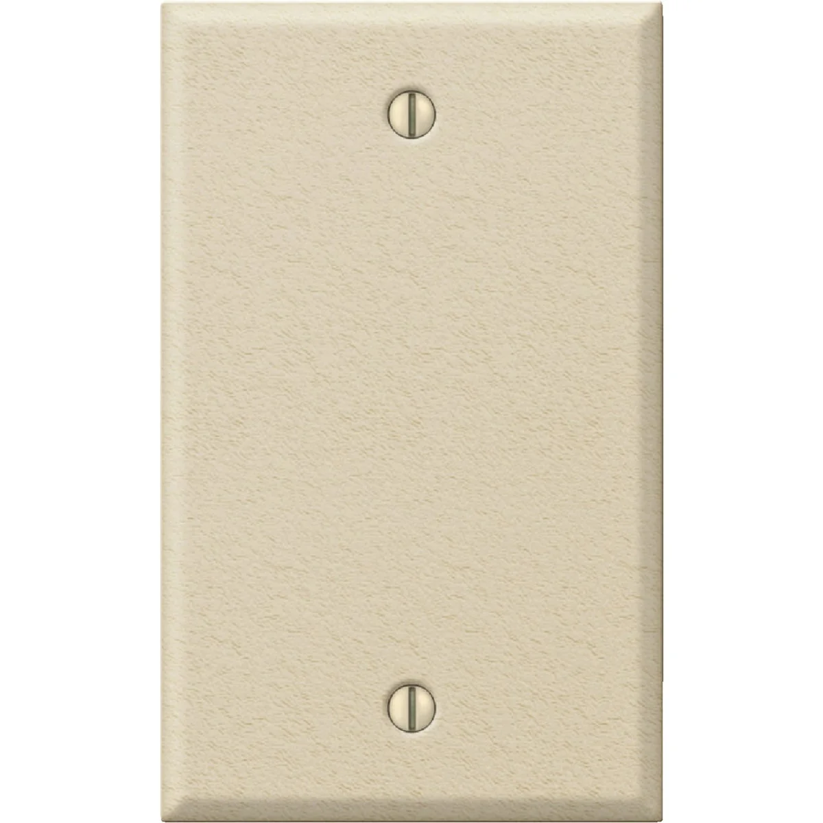 Specialty Amerelle 1-Gang Standard Stamped Steel Blank Wall Plate Ivory Wrinkle Sophisticated