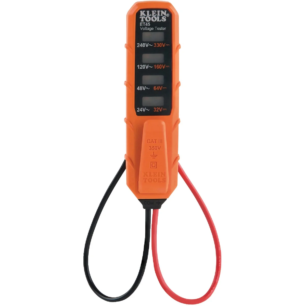 Official Klein AC DC Electronic Voltage Tester with Test Leads Practical