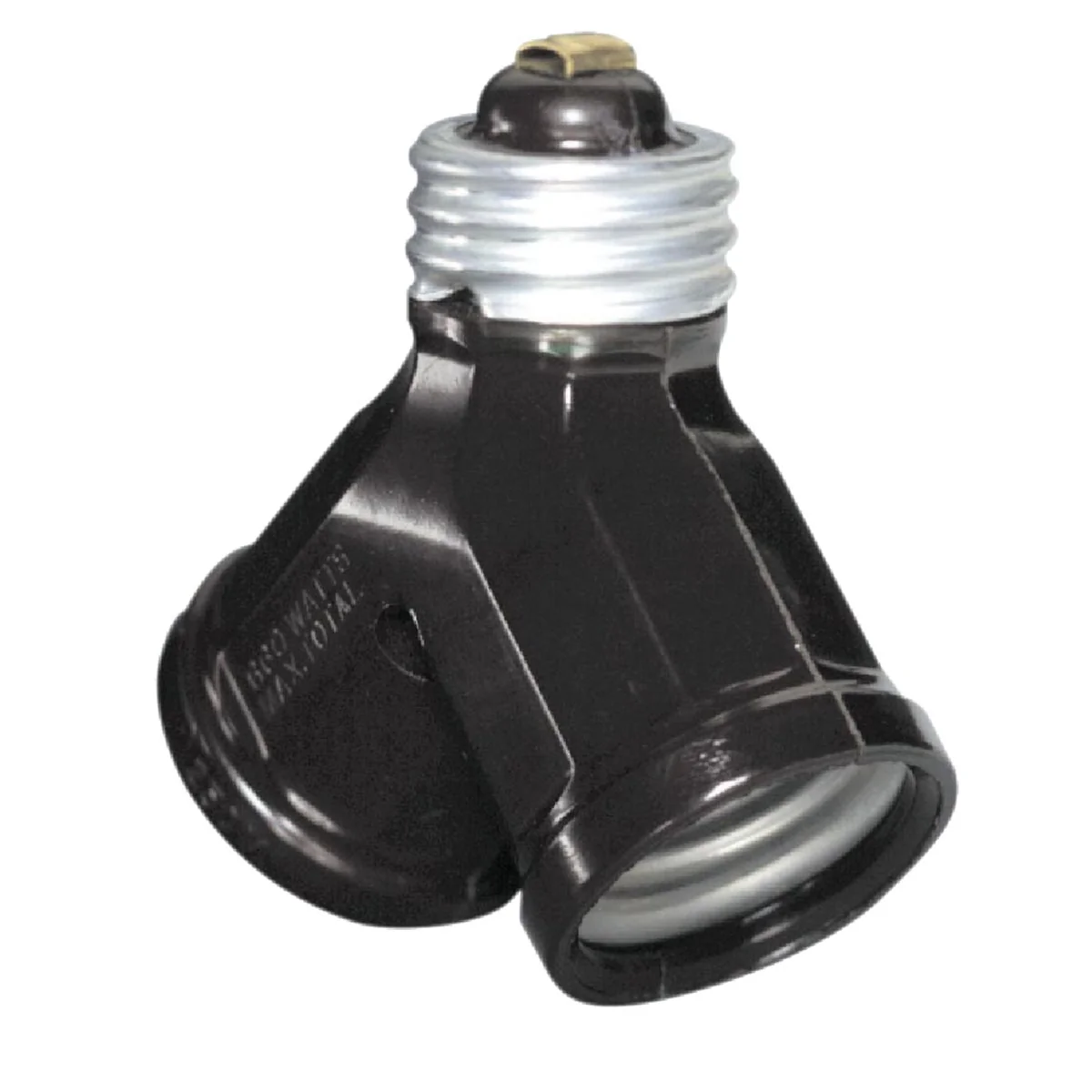 Next-Generation Leviton Brown 125V Twin Socket Adapter Premium