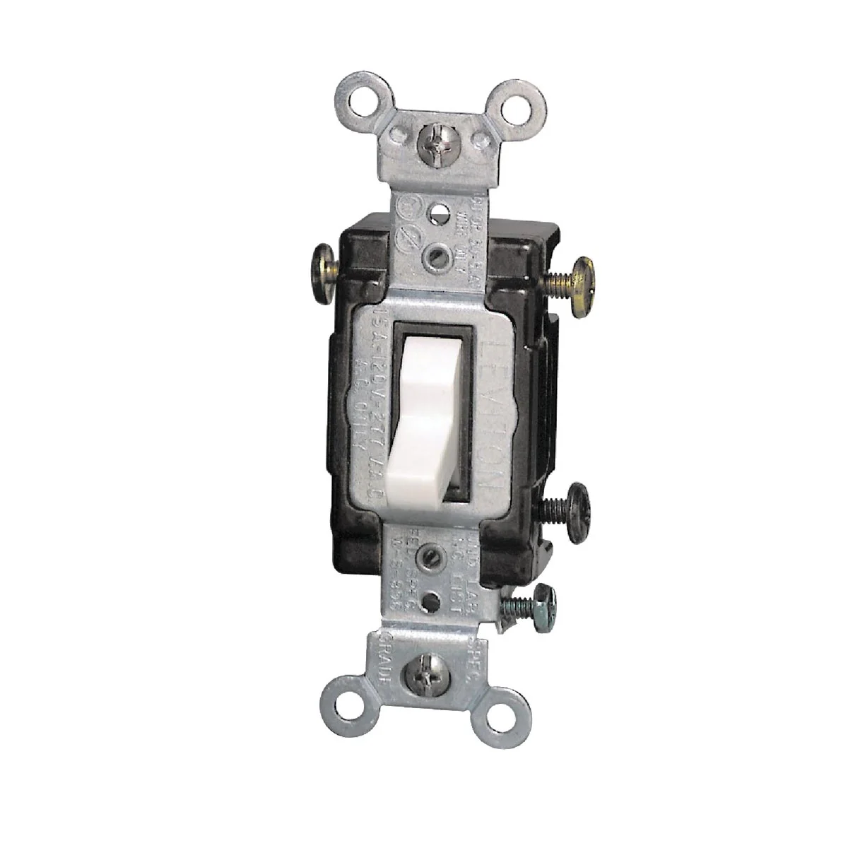 Crafted Leviton Toggle White 15A Grounding Quiet 3-Way Switch Fast