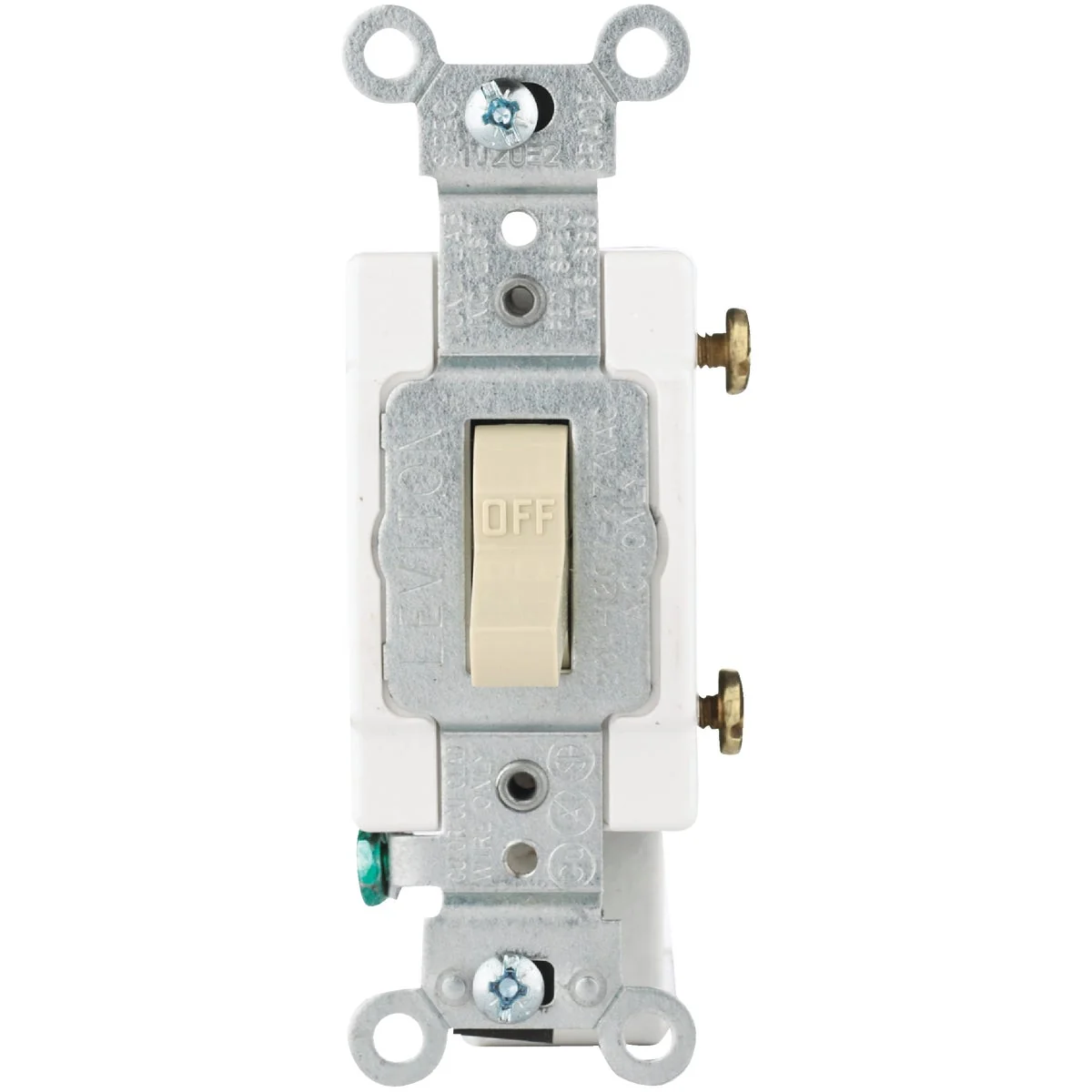 Sustainable Leviton Commercial Grade 20 Amp Toggle Single Pole Switch Ivory Quality