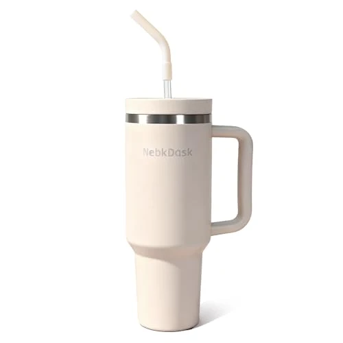 High-Grade 40 oz Tumbler with Handle and Straw Artisan