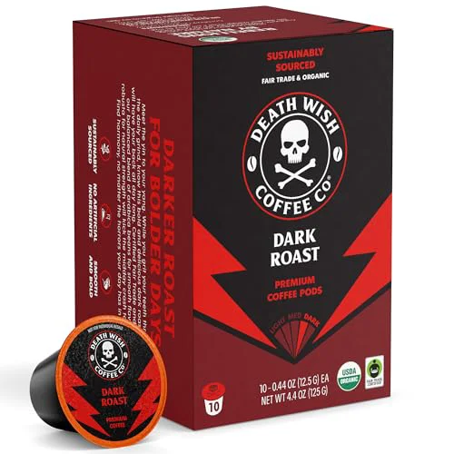 Carefully Designed Dark Roast Single Serve Coffee Pods 10 Count Flexible