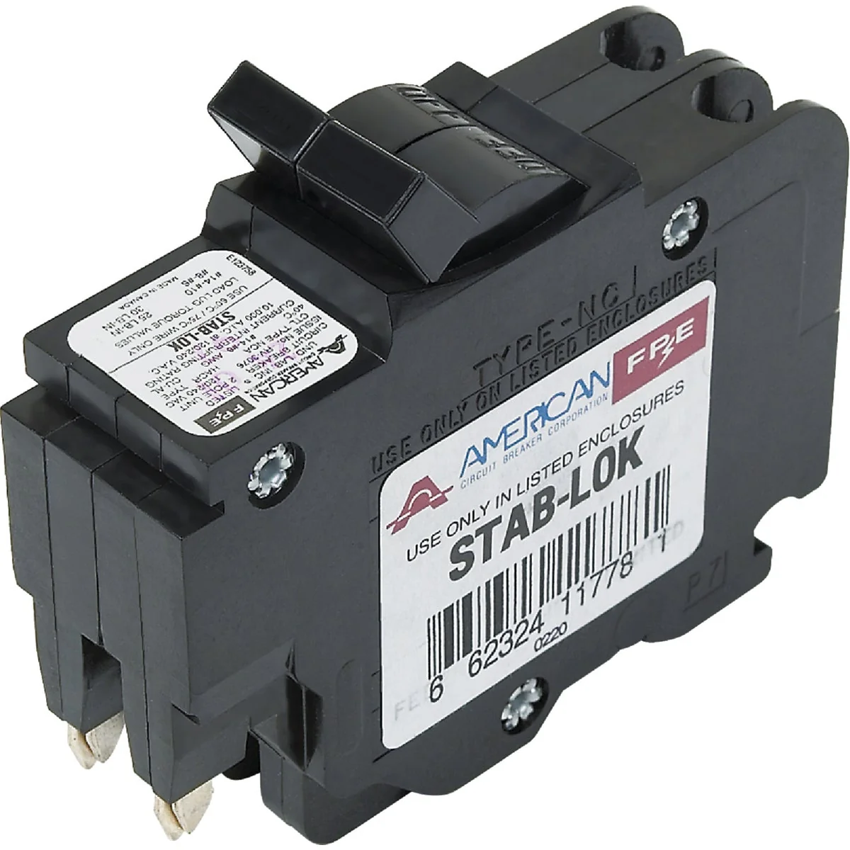 Recyclable Connecticut Electric 40A Double-Pole Standard Trip Packaged Circuit Breaker For Federal Pacific Fine