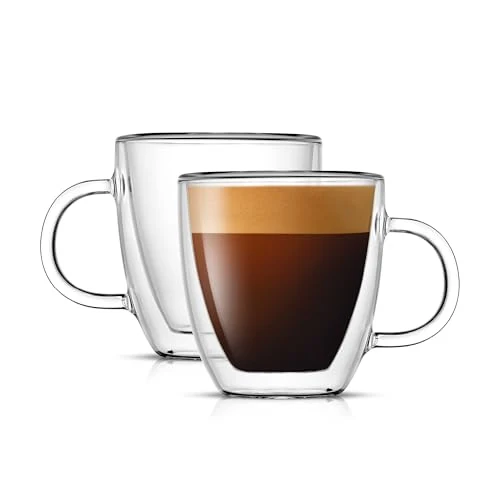 Premium Savor Double Wall Insulated Glasses Espresso Mugs 2 Count Proven