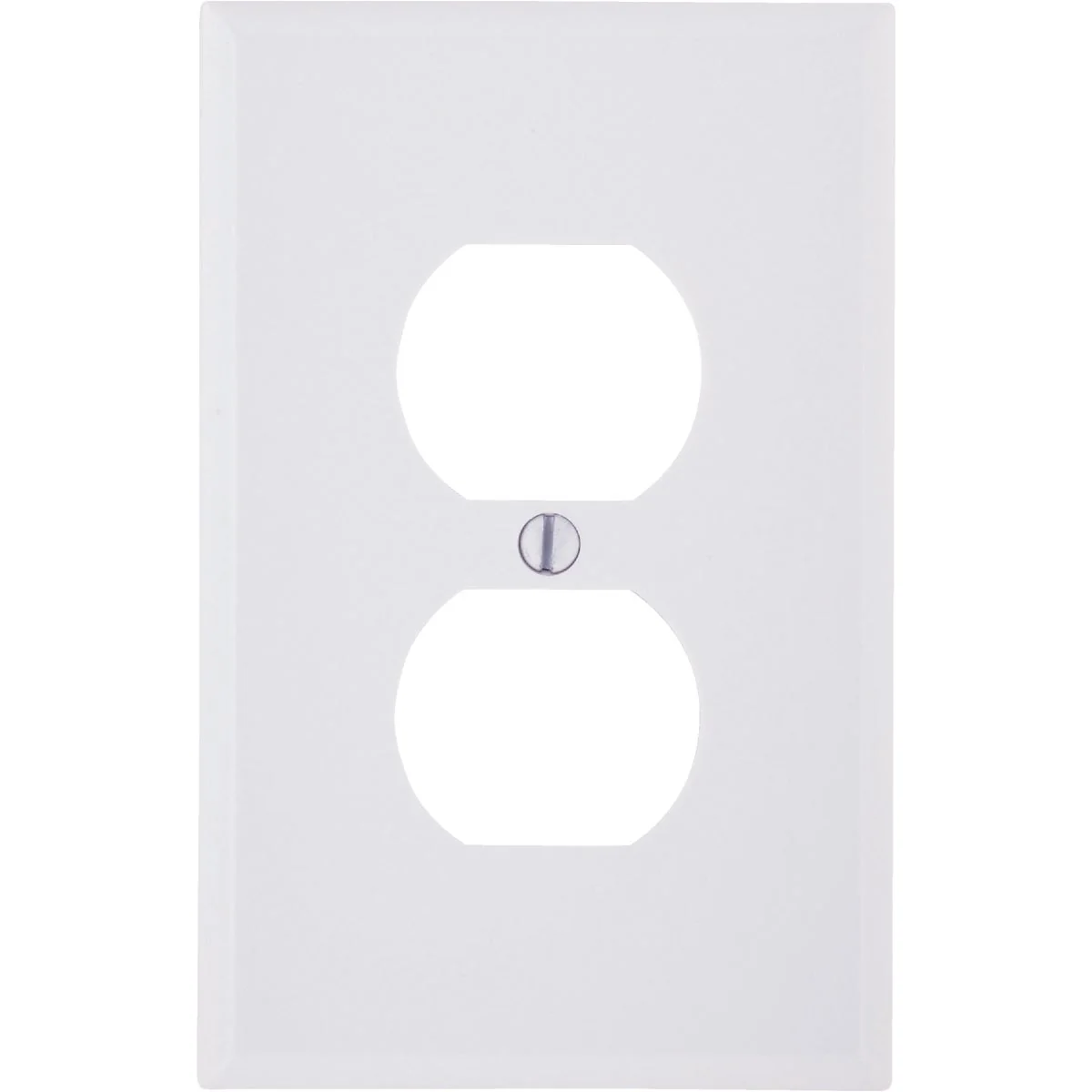 Minimalist Leviton Mid-Way 1-Gang Smooth Plastic Outlet Wall Plate White High-Quality