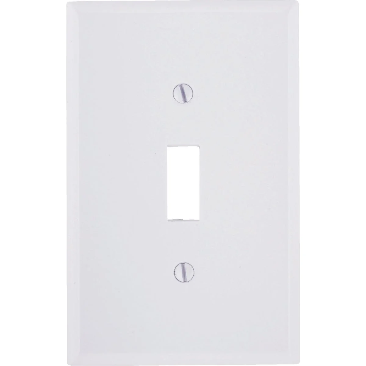 Luxury Leviton 1-Gang Smooth Plastic Mid-Way Toggle Switch Wall Plate White Efficient