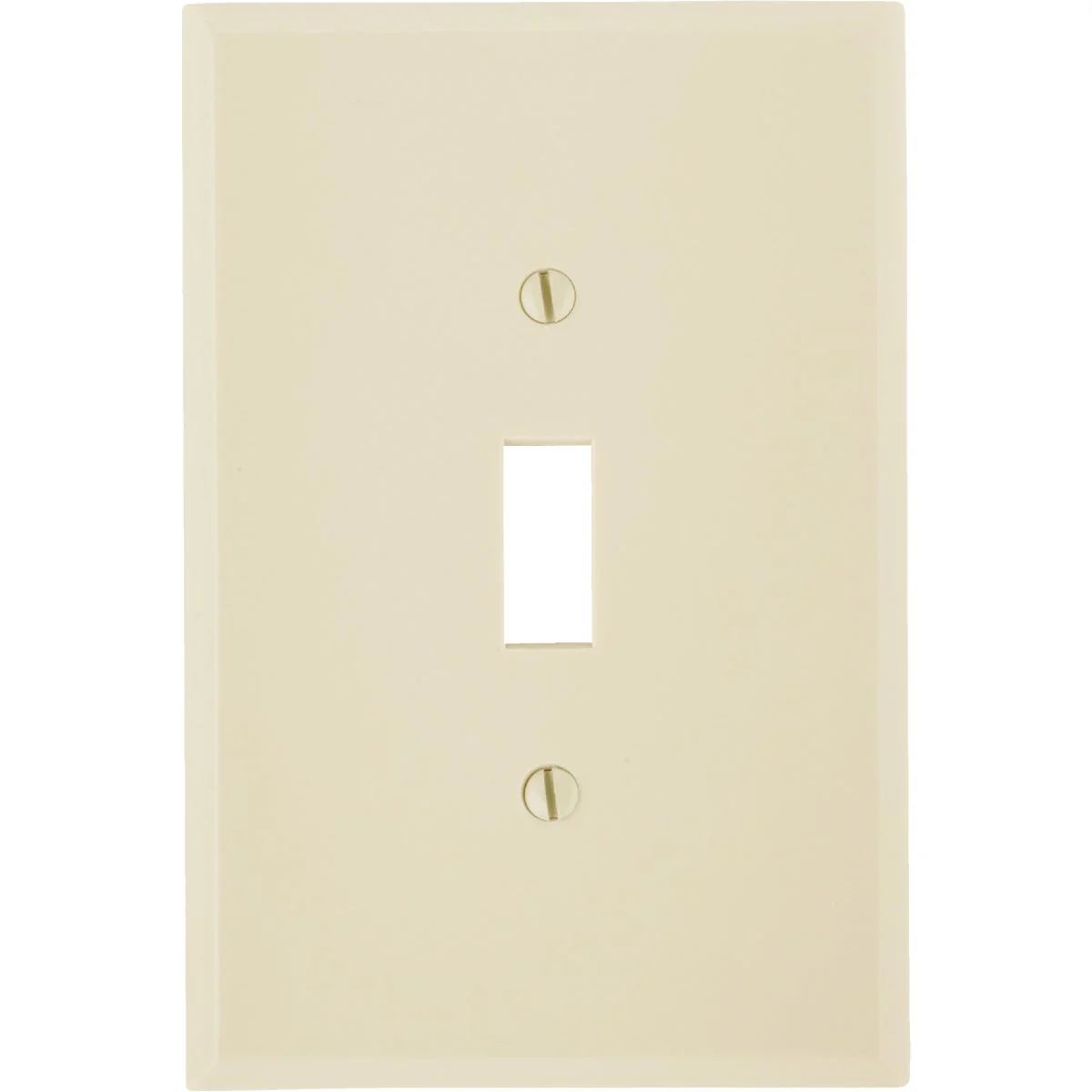 High-Quality Leviton 1-Gang Plastic Oversized Toggle Switch Wall Plate Ivory Artisan