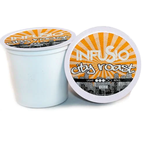 Sophisticated Coffee Pods 96 Count City Roast Medium Roast Single Serve Coffee pods for Keurig K Cups Brewers Soft