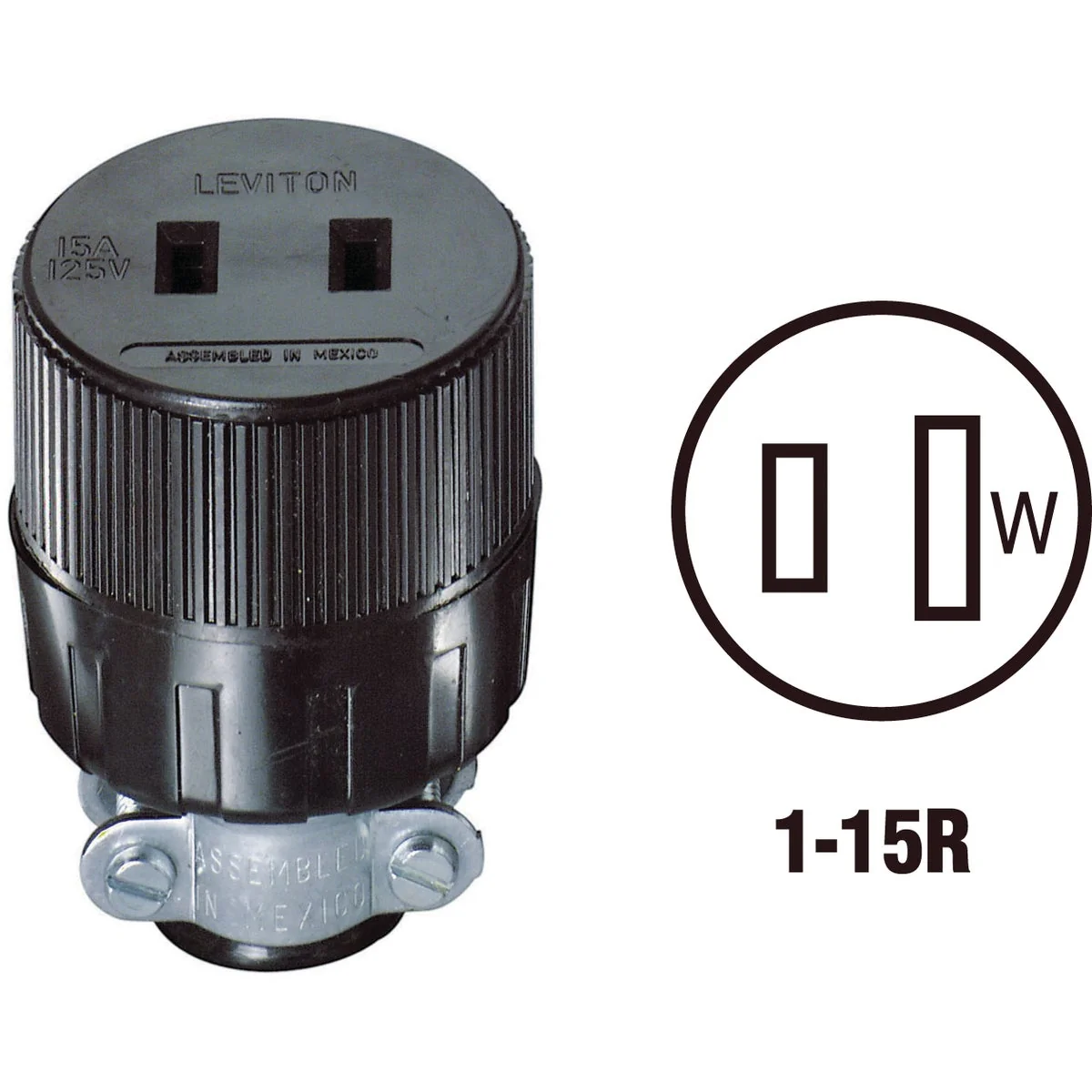 High-Grade Do it 15A 125V 2-Wire 2-Pole Round Cord Connector Quality