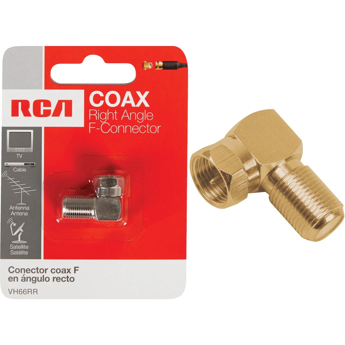 Fashionable RCA Right Angle Coaxial F-Connector Convenient