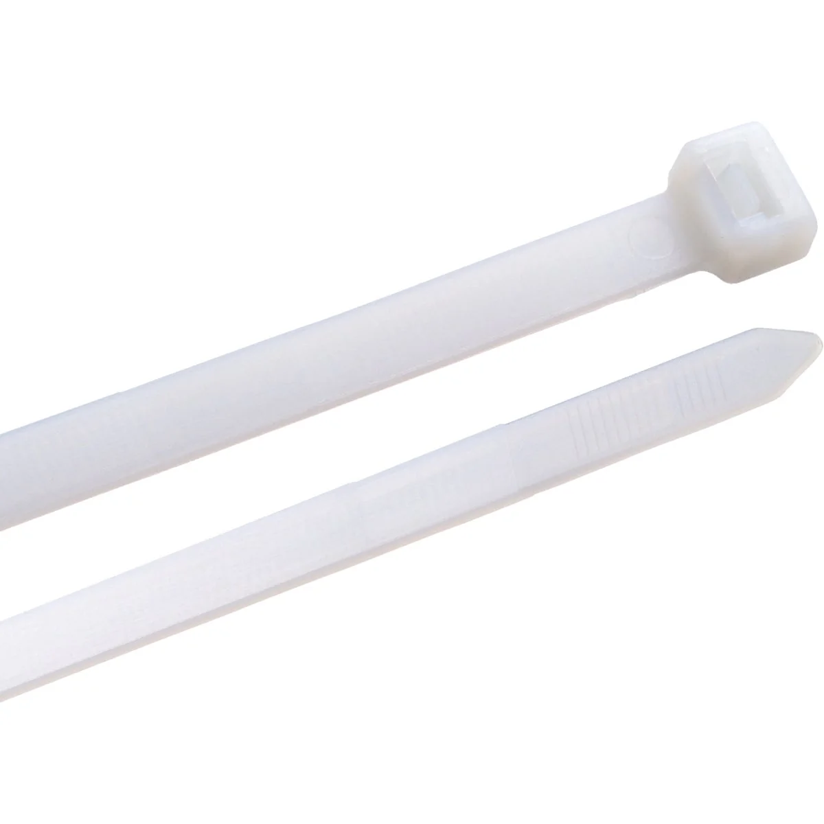 Original Design Gardner Bender DoubleLock 8 In. x 0.25 In. Natural Color Nylon Cable Tie 100-Pack Advanced
