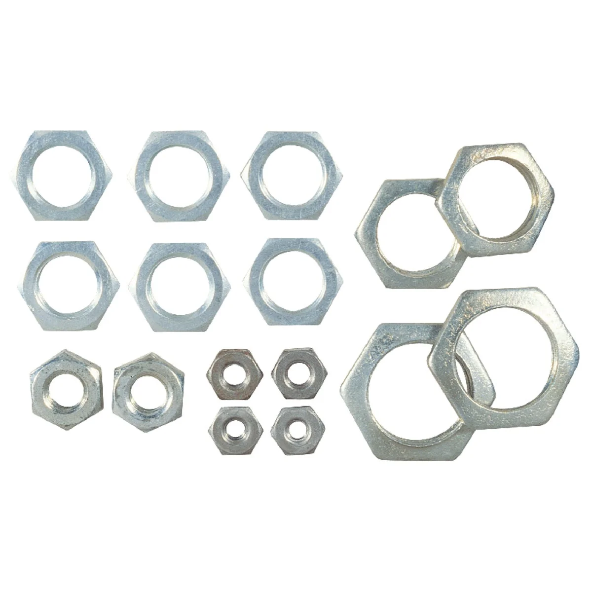 Stylish Westinghouse Steel 1 4 In. IP 1 8 In. IP 3 8 In. IP Lamp Fixture Lock Nut Assortment 16-Piece Fashionable