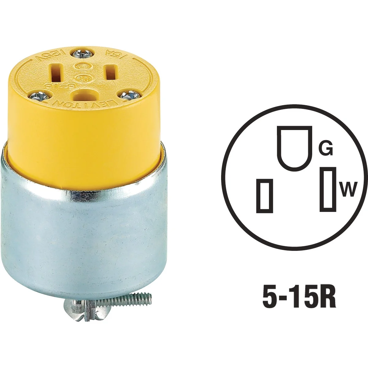 Luxury Do it 15A 125V 3-Wire 2-Pole Armored Cord Connector Fine