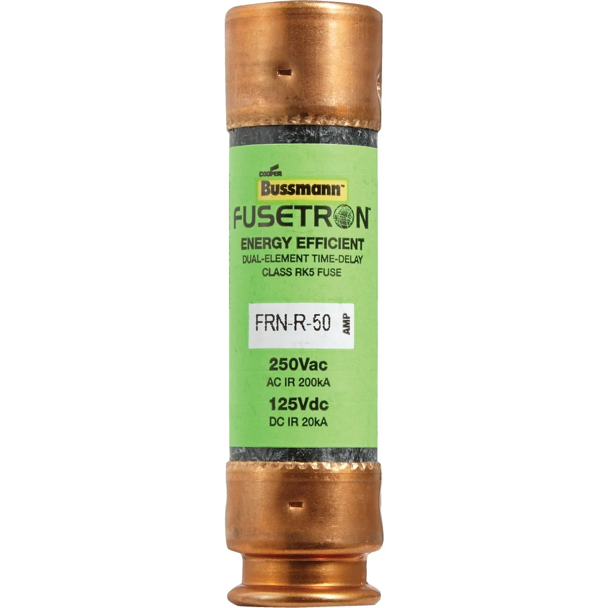 Fast Bussmann 50A FRN-R Cartridge Heavy-Duty Time Delay Cartridge Fuse Certified