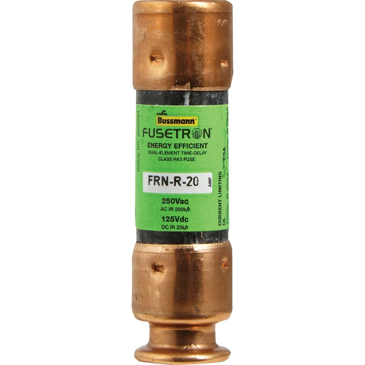 High-End Bussmann 20A FRN-R Cartridge Heavy-Duty Time Delay Cartridge Fuse Unique