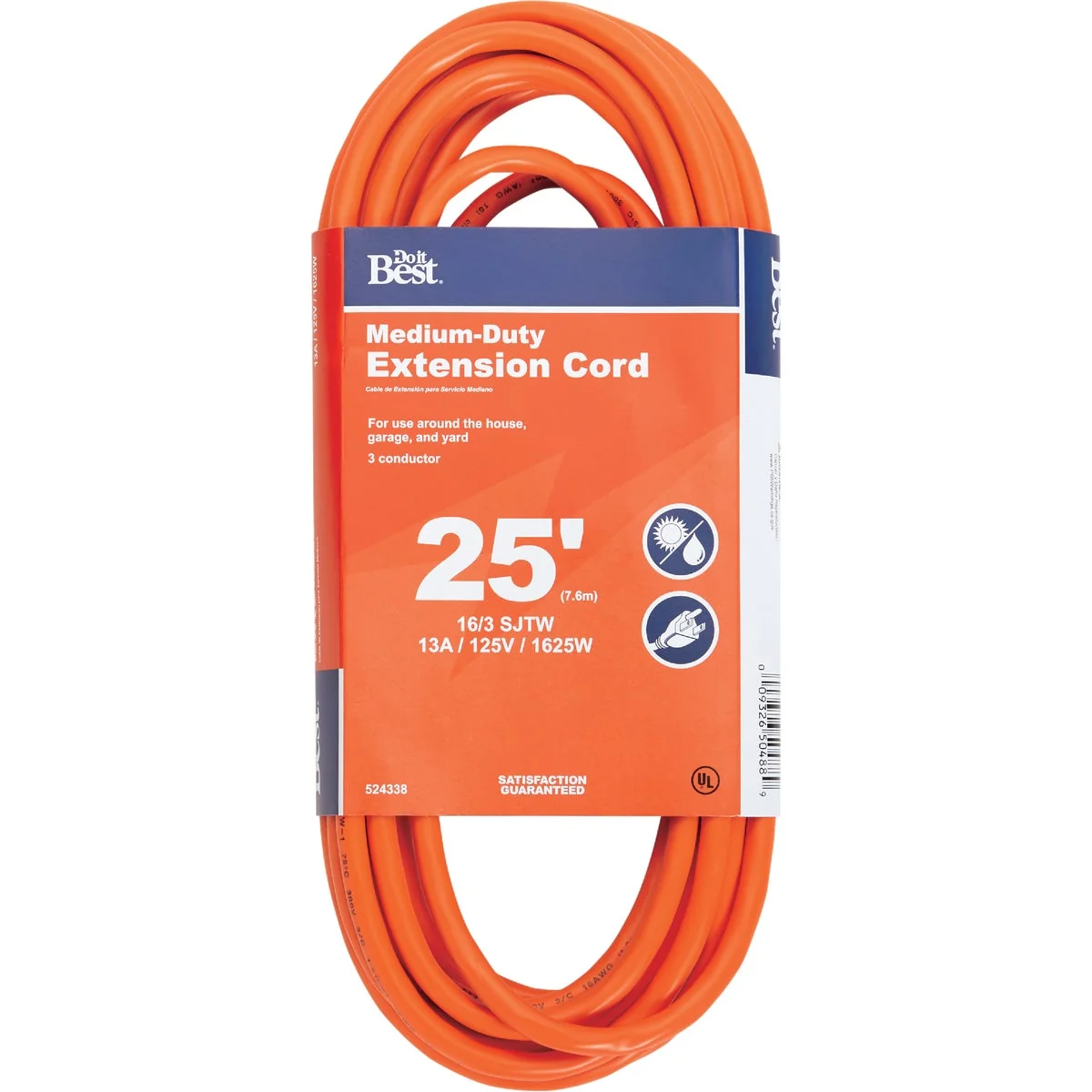 Pure Do it 25 Ft. 16 3 Outdoor Extension Cord Reusable