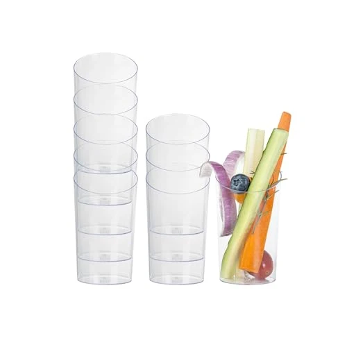 Classic 5 Ounce Mini Dessert Cups 100 Disposable Parfait Cups 100 Count Secure