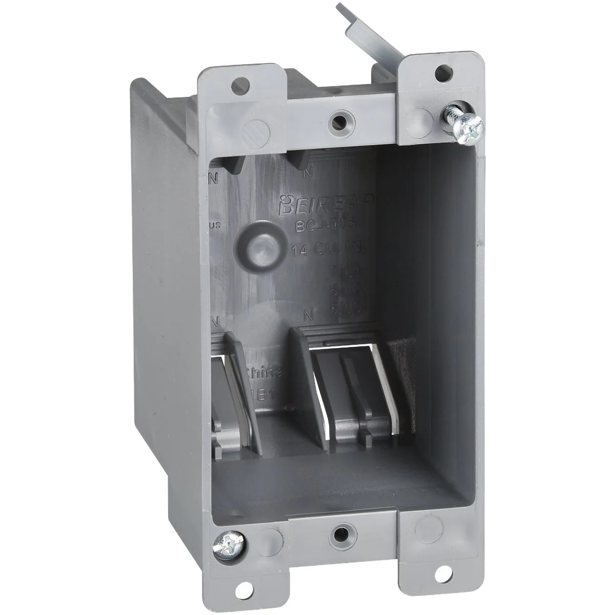 Proven 1-Gang PVC Molded Old Work Wall Electrical Box 14 Cu. In. Lightweight