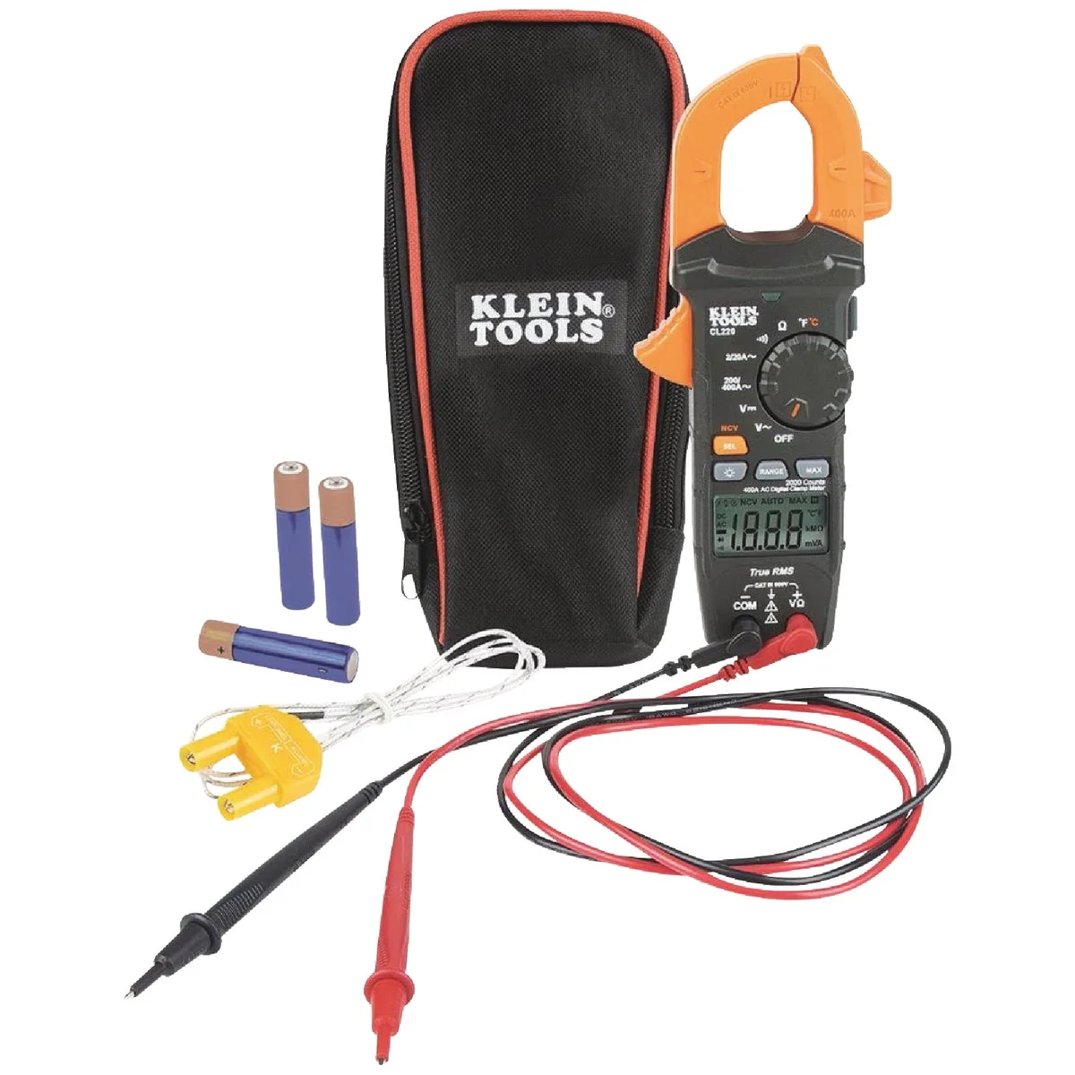 Authentic Klein 600V AC DC Digital Clamp Meter Refined