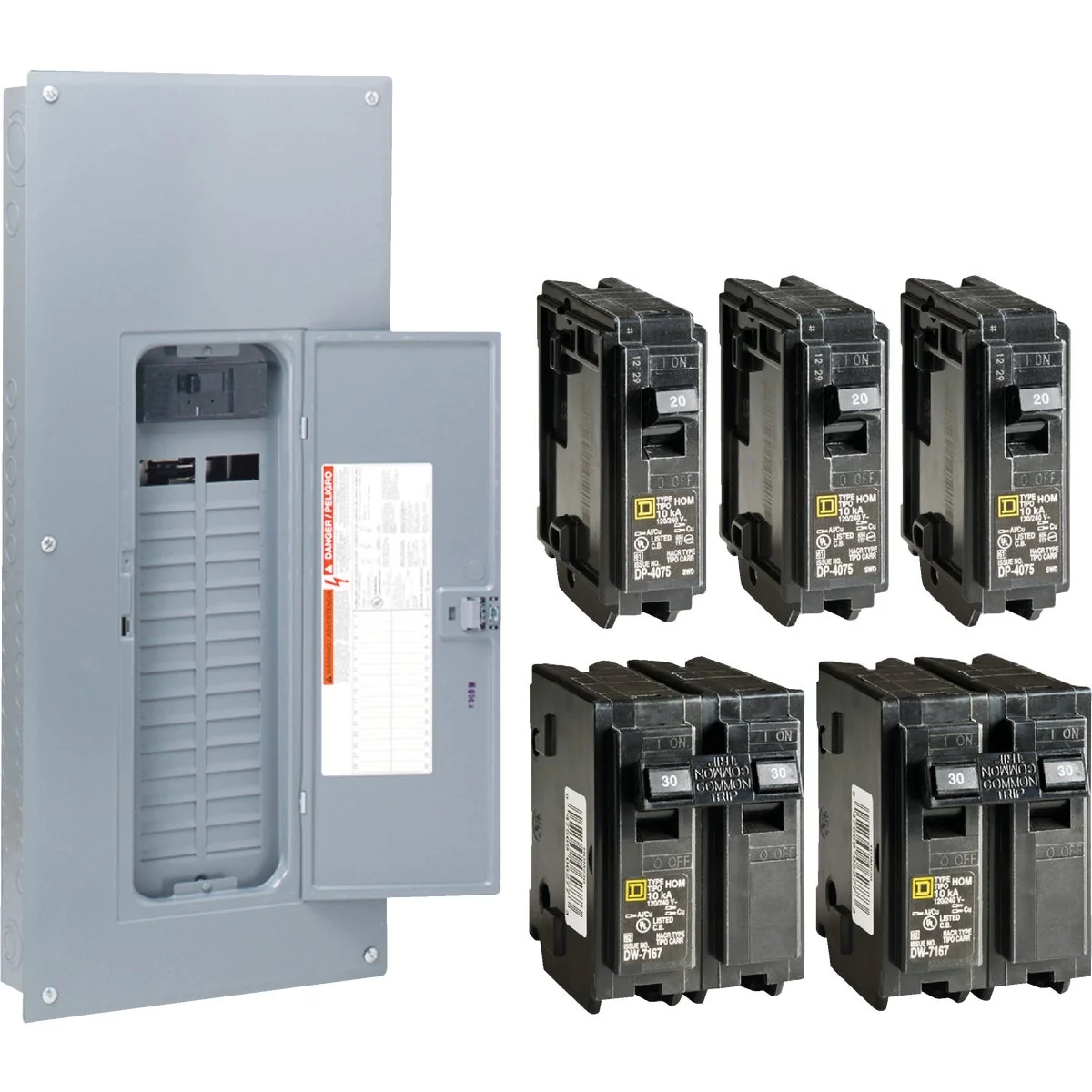 High-End Square D Homeline 200A 30-Space 60-Circuit Indoor Value Pack Main Breaker Plug-on Neutral Load Center Expertly Made