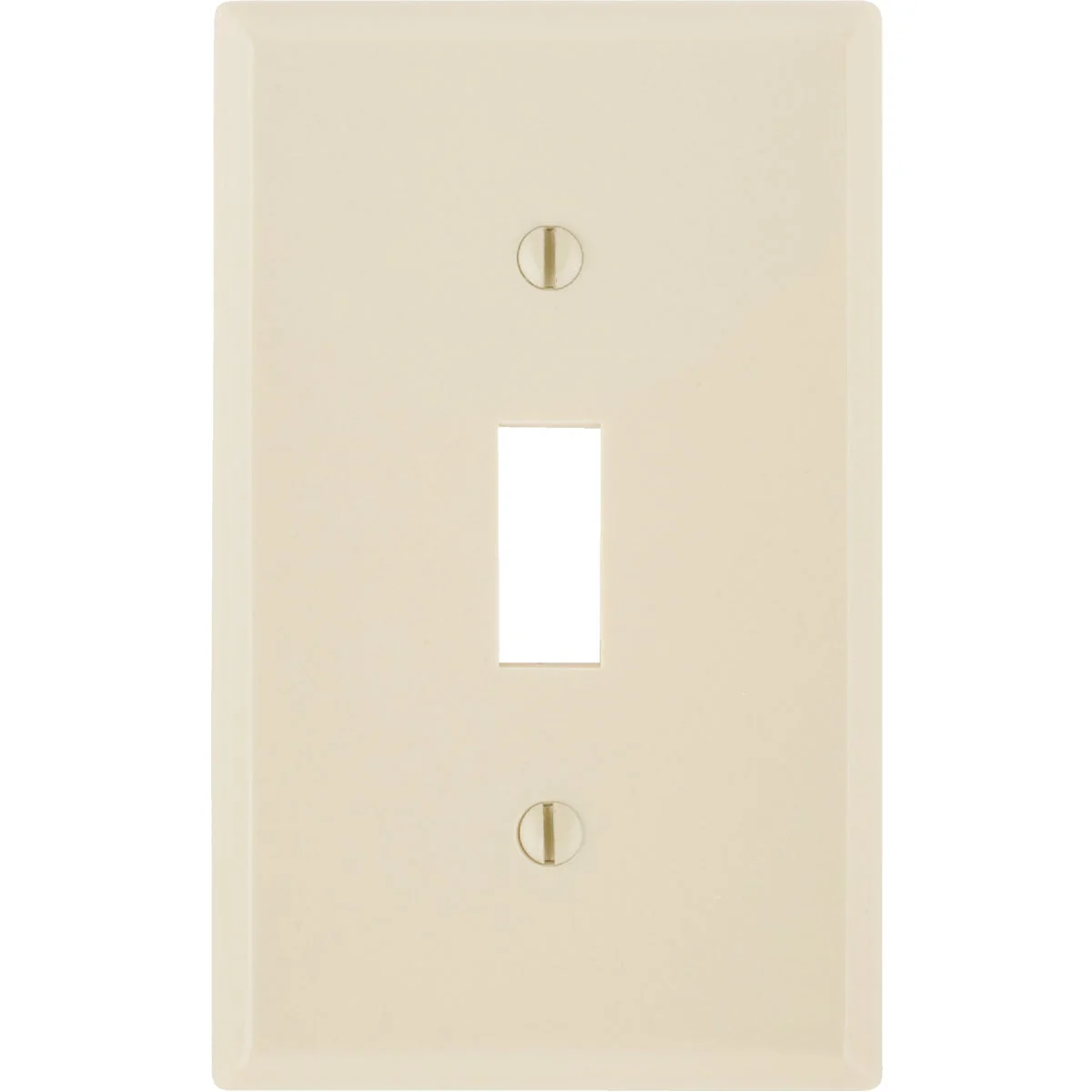 World-Class Leviton 1-Gang Plastic Toggle Switch Wall Plate Ivory Solid