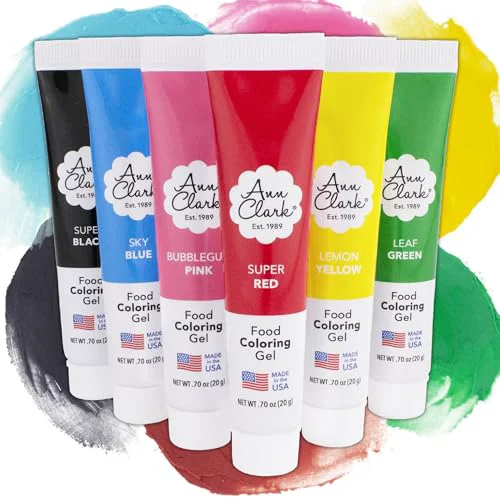 Dependable Ann Clark Gel Professional Grade Food Coloring Made in USA .7 oz 4.2 Fl Oz Pure