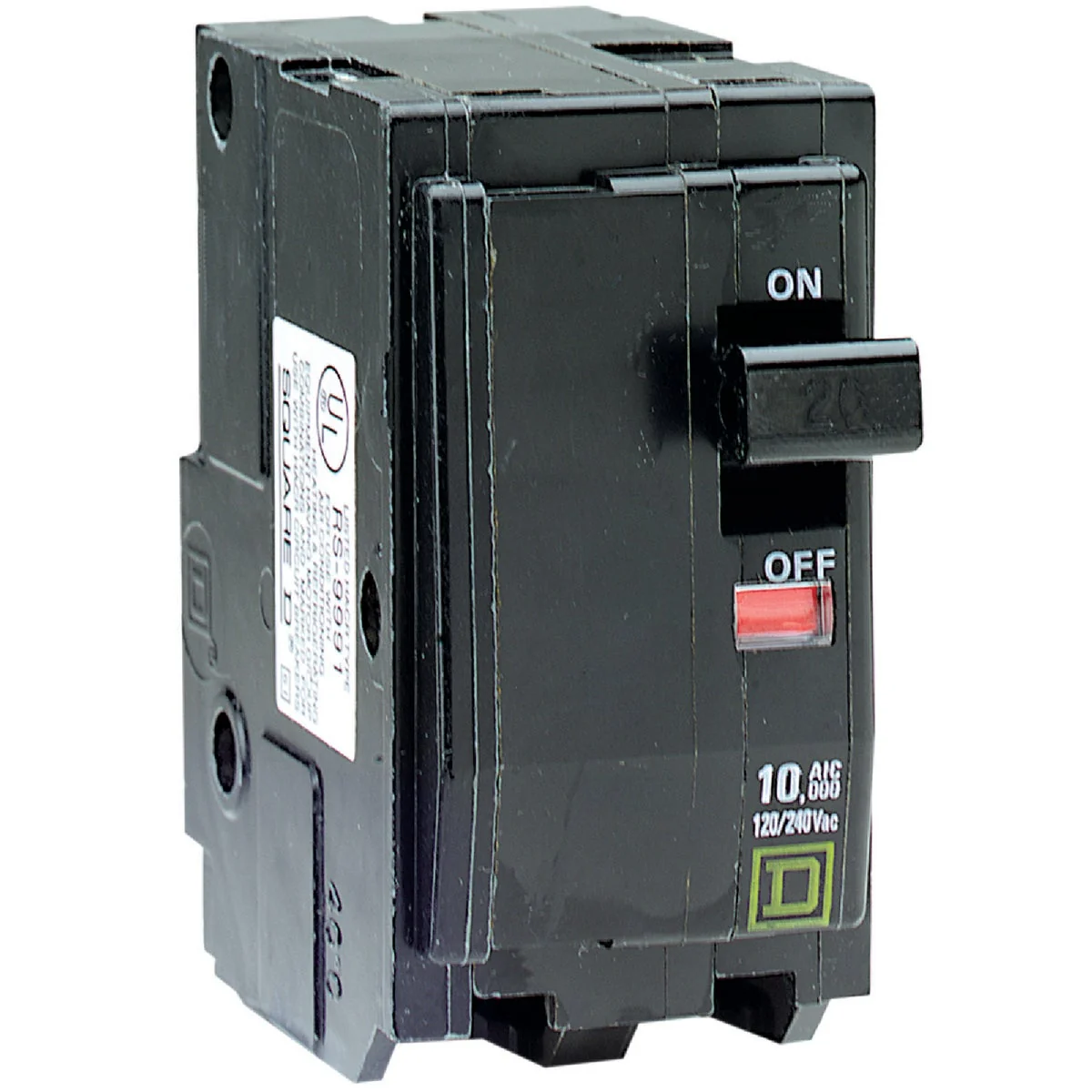 Artisan Square D QO 15A Double-Pole Standard Trip Circuit Breaker First-Class