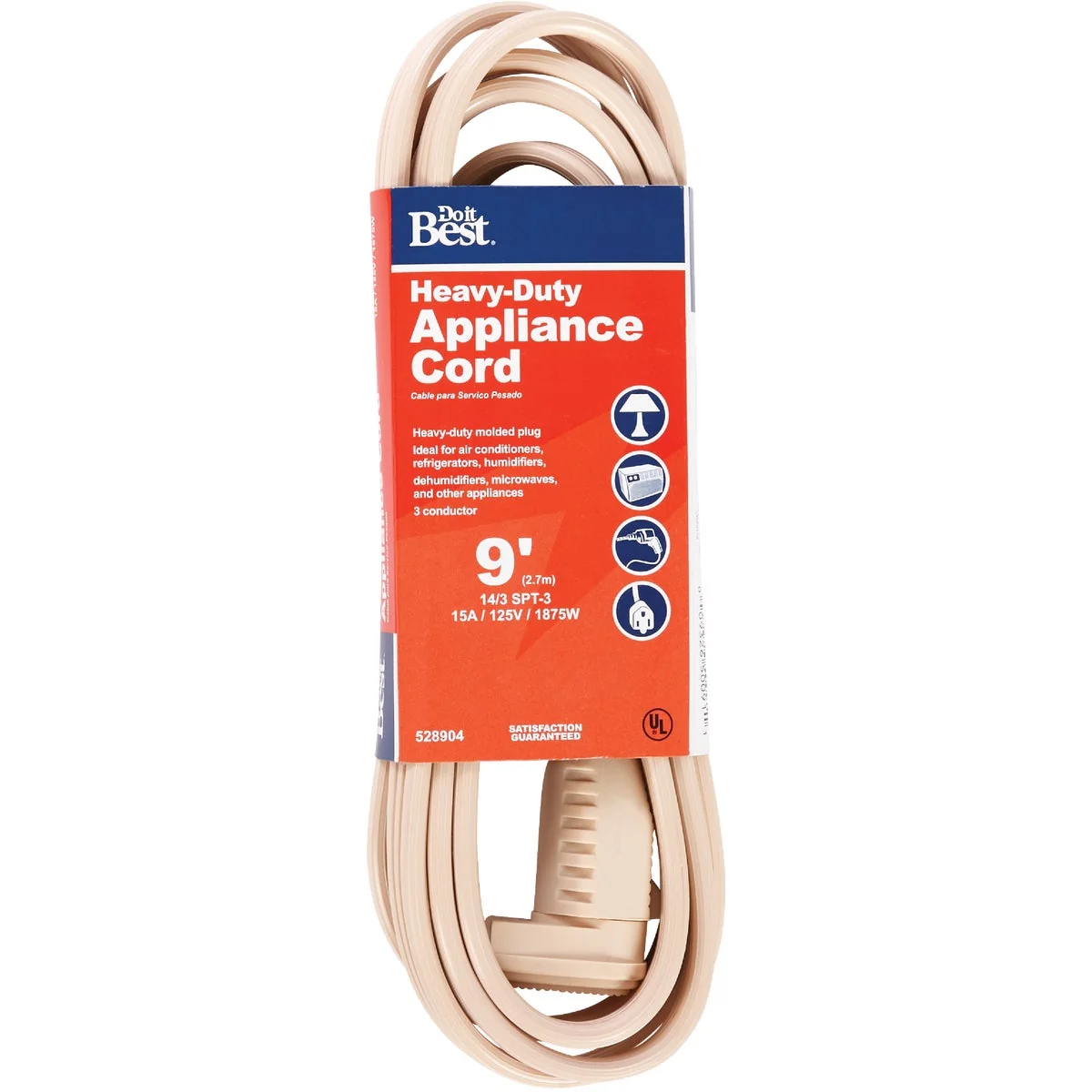 Traditional Do it 9 Ft. 14 3 15A Heavy-Duty Appliance Cord Functional