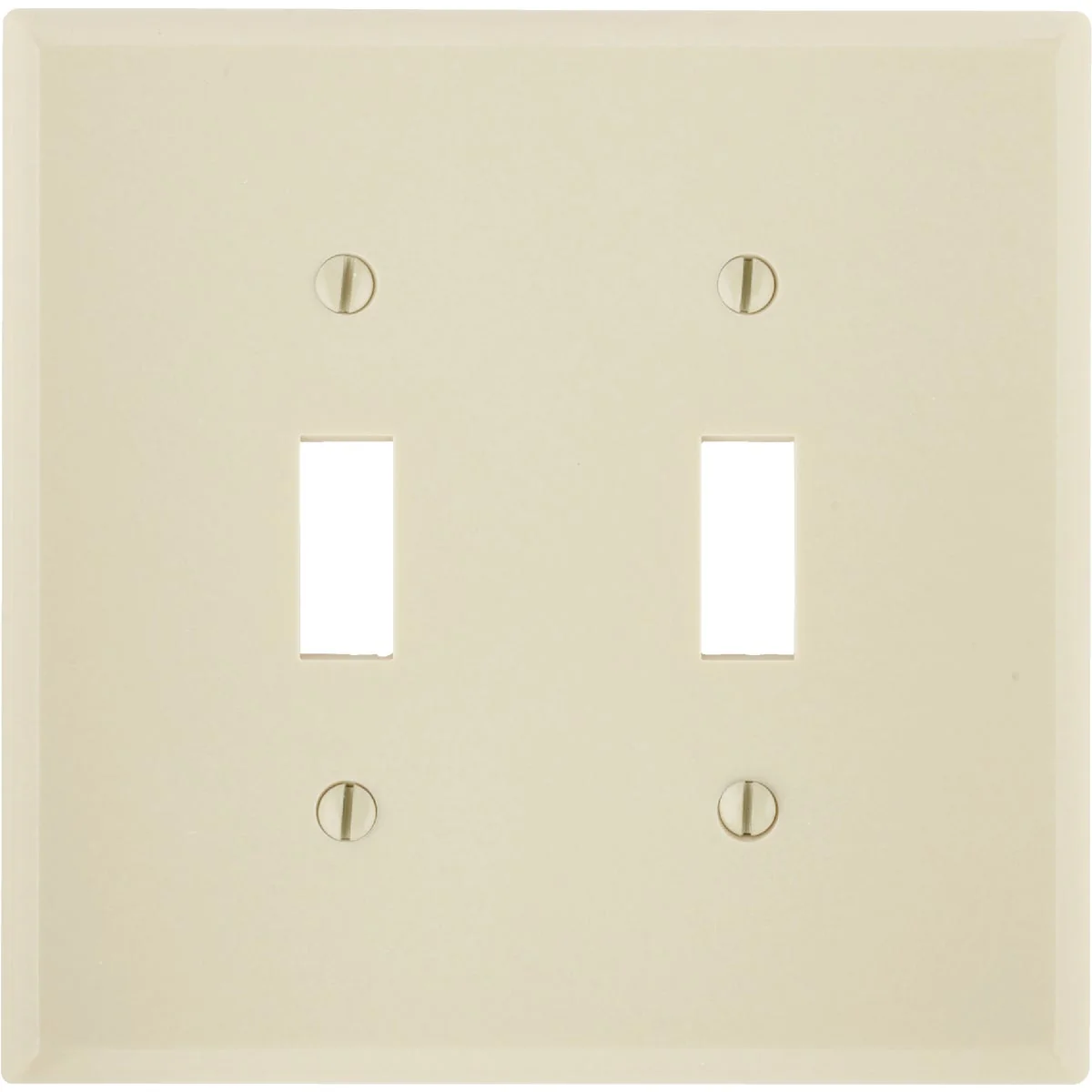 Innovative Leviton 2-Gang Smooth Plastic Mid-Way Toggle Switch Wall Plate Ivory Verified