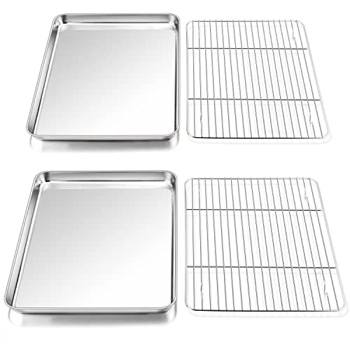 Premium Material 16 Inch Baking Sheet with Rack Set Modern