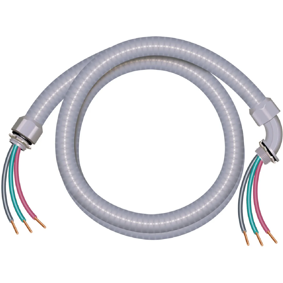 Genuine Southwire 6 Ft. x 3 4 In. Flexible Non-Metallic Pre-Wired Whip Environmentally Friendly