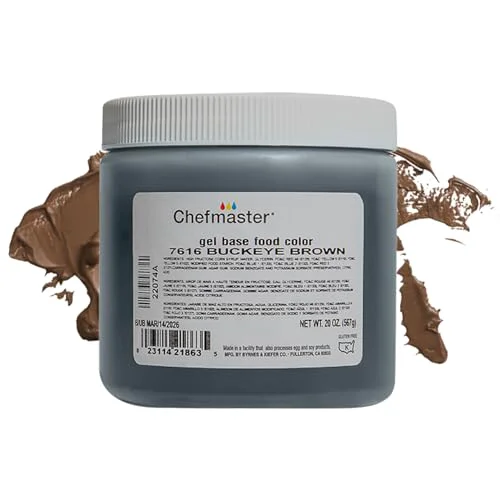 Original Design Buckeye Brown Gel Food Coloring 20 Fl Oz Proven