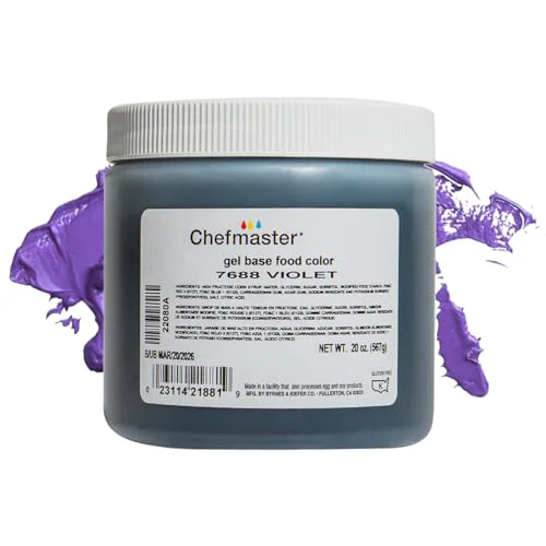 Soft Violet Gel Food Coloring 20 Fl Oz Certified