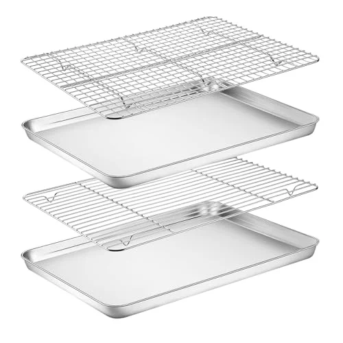 Crafted Baking Sheet with Cooling Rack Set of 4 Healthy