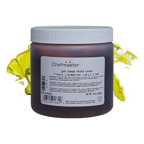 Reliable Lemon Yellow Gel Food Coloring 20 Fl Oz Specialty