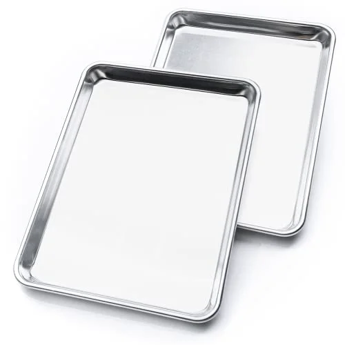 Smooth Jelly Roll Baking Pan Aluminum Nonstick Warp Set of 2 2 Count Fine