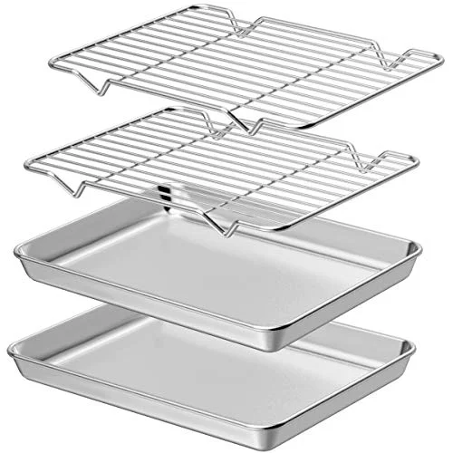 User-Friendly Baking Sheet with Rack Set 2 Sheets 2 Racks Exclusive