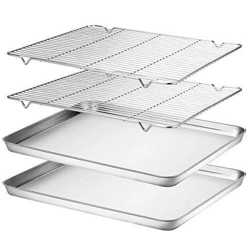 Luxury Baking Sheet Rack Set 2 Sheets 2 Racks Stylish