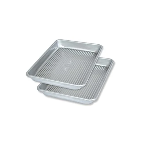 Authentic Bakeware Mini Sheet Baking Pan Warp Resistant with Nonstick Quick Release Coating Premium