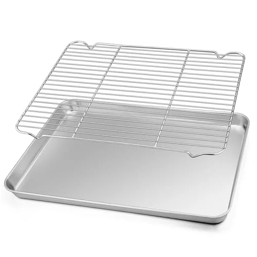 Traditional Baking Sheet with Cooling Rack Set 2 Count Fine Crafted