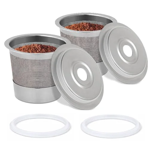 Innovative 2 Pack Stainless Steel Reusable Pods for Ninja Dual Brew CFP101 and PB051 2 Count Environmentally Friendly