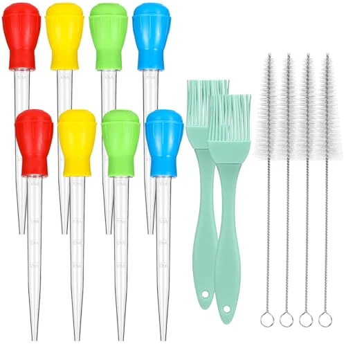 Official 14 Pcs Large Turkey Baster Set for Cooking 14 Count Proven
