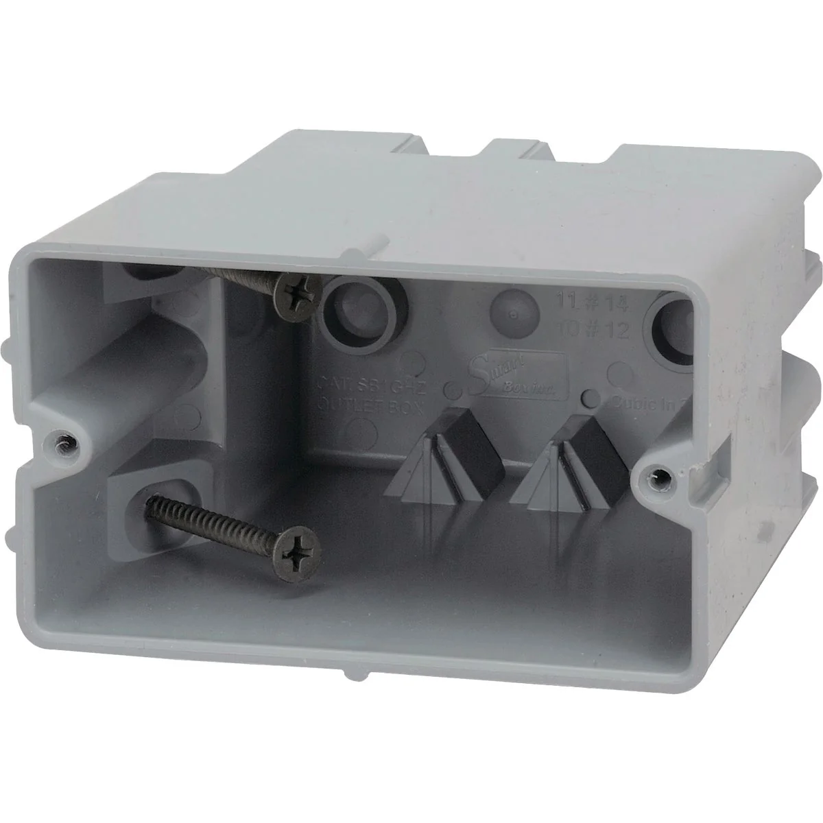Powerful Madison Electric Smart Box 1-Gang Horizontal PVC Molded Wall Box Detailed