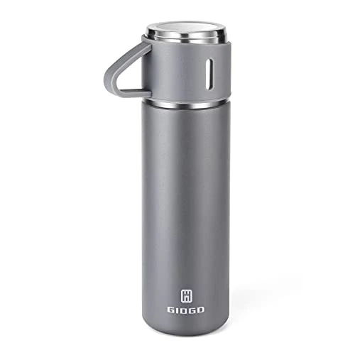 Eco-Friendly Stainless Steel Thermo 16.9oz Vacuum Insulated Bottle with Cup for Coffee Hot drink and Cold drink water flask Enhanced