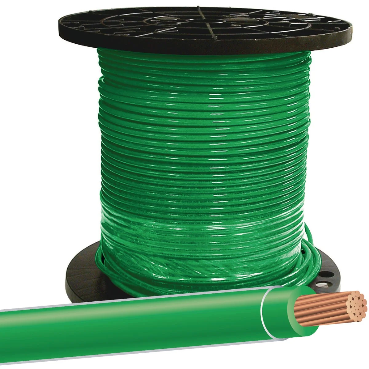 Innovative Southwire 500 Ft. 8 AWG Stranded Green THHN Electrical Wire Elegant
