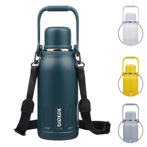 Quality Stainless Steel Insulated Bottle with Handle Strap High-Quality