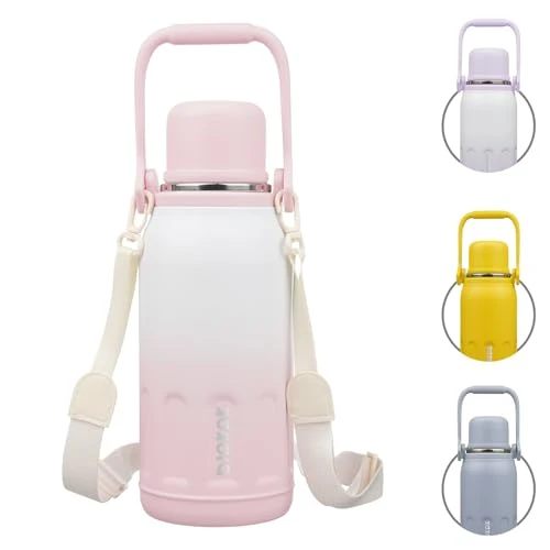 Efficient Stainless Steel Insulated Bottle with Handle Strap High-Grade